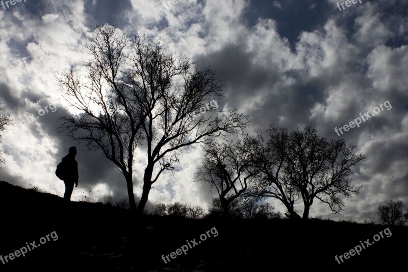 Cloud Silhouette Landscape Turkey Mardin