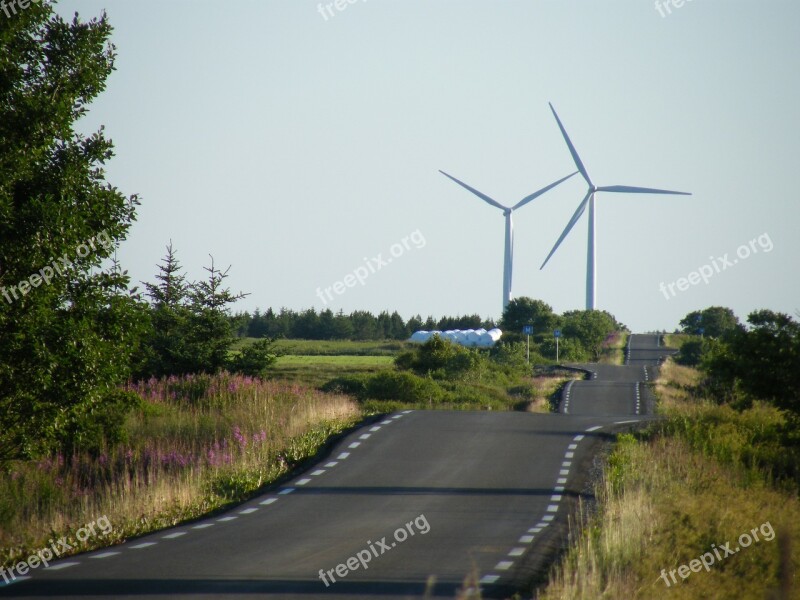 Windmills Smola Rising Wind Turbine Park Norwegian Nature Free Photos