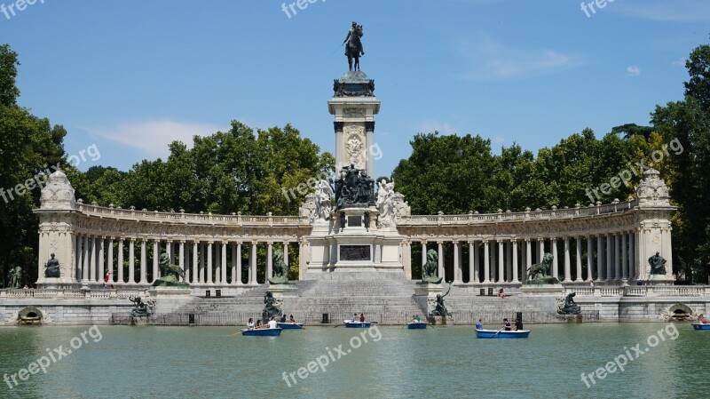 Retiro Park Madrid Park Free Photos