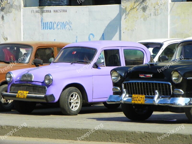 Old Cars Vat Fidel Castro Ancient City Old Car