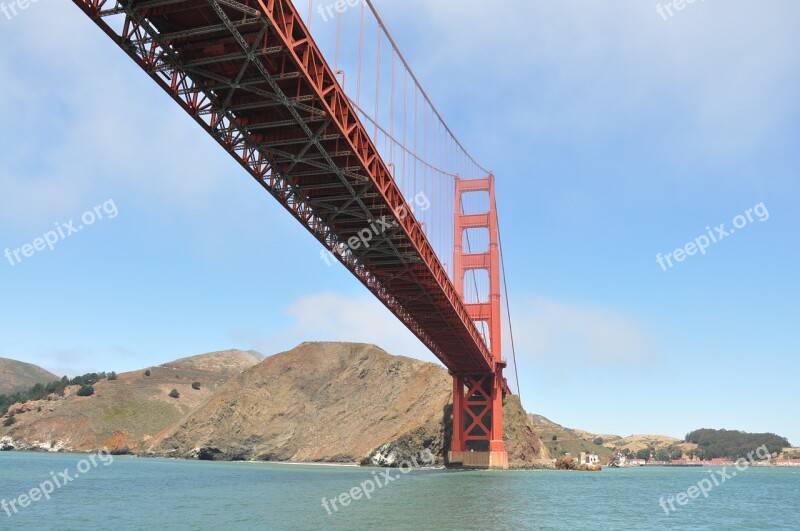 Golden Gate Bridge Usa San San Francisco Places Of Interest