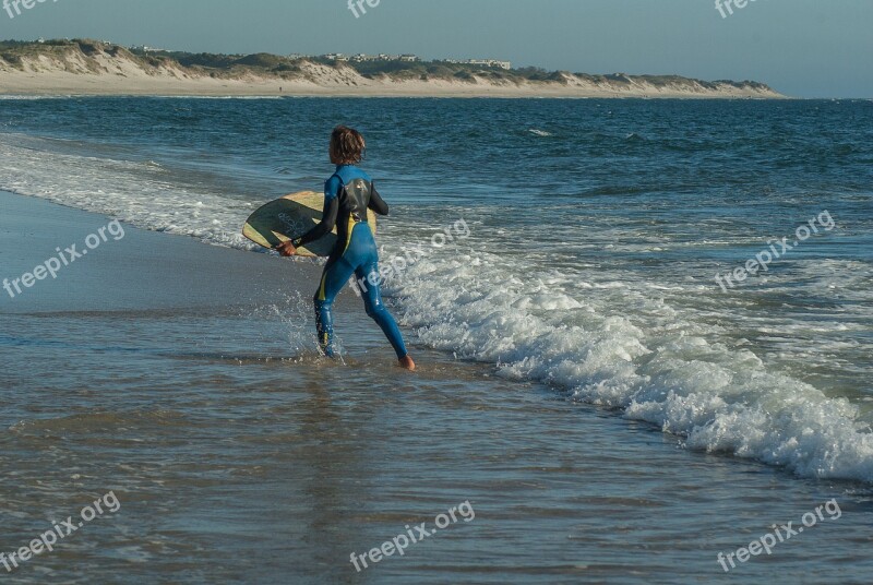 Beach Water Sport Skimboard Ocean Surf