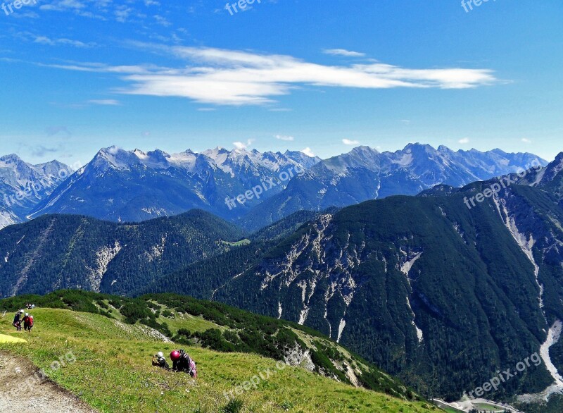 Mountain Alps Landscape Panoramic Summit