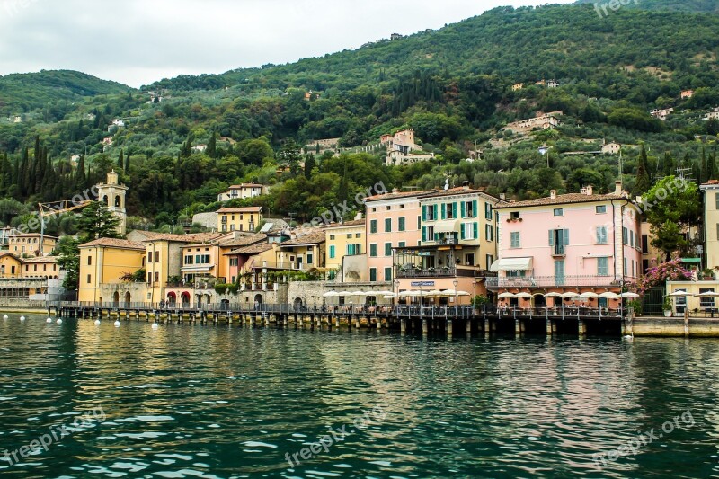 Italy Malcesine Lake Lake Garda Port