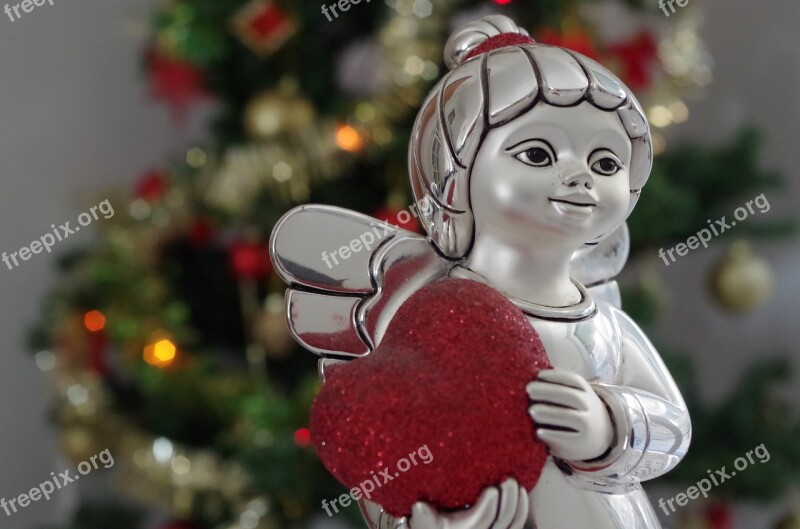 Christmas Angel Heart Christmas Season Decorations