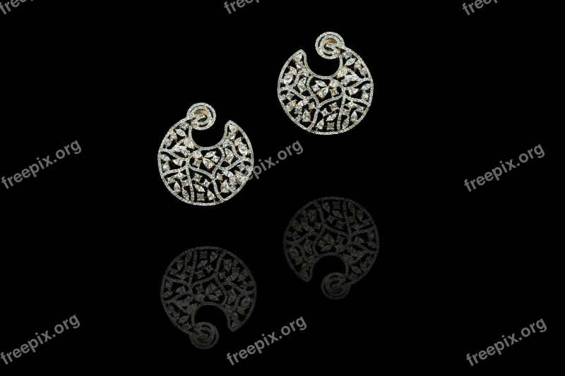 Diamond Earrings Elegant Jewellery Style