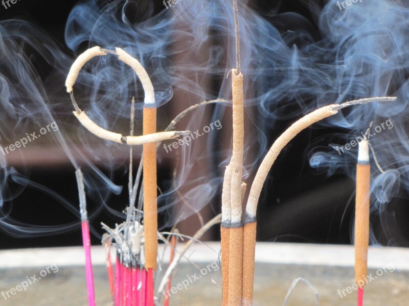 Religion Smoke Incense Ritual Free Photos