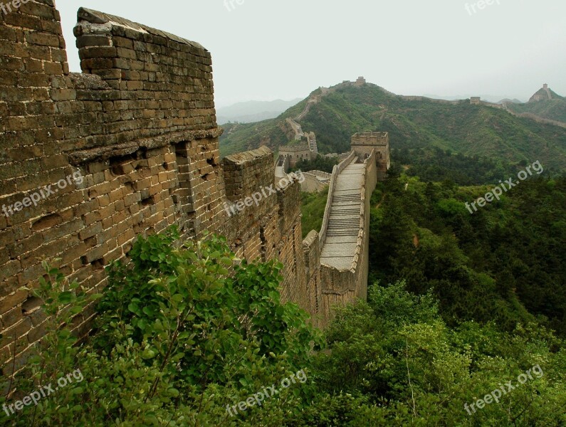 The Great Wall China Jinshanling Free Photos