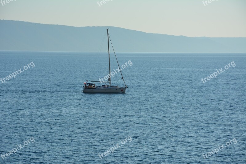 Sea Ship Croatia The Sail Morning