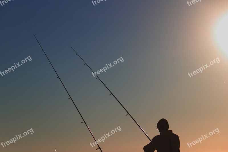 Portugal Fishing Sunset Rods Fish