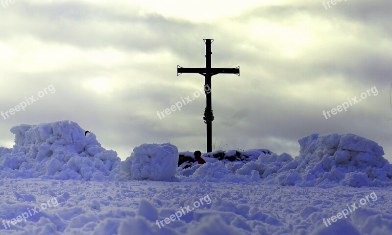 Cruz Christ Snow Religion Satins Peguera