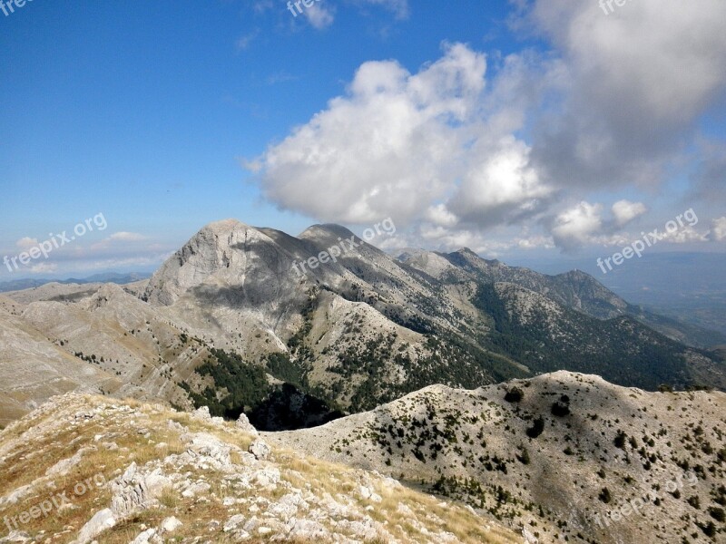 Taygetus Laconia Greece Landscape Mountain