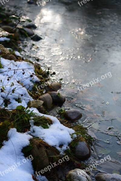 Frost Pond Po Winter Frozen