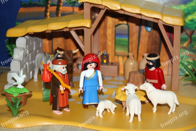 Playmobil Christmas Story Worship Shepherd Stall