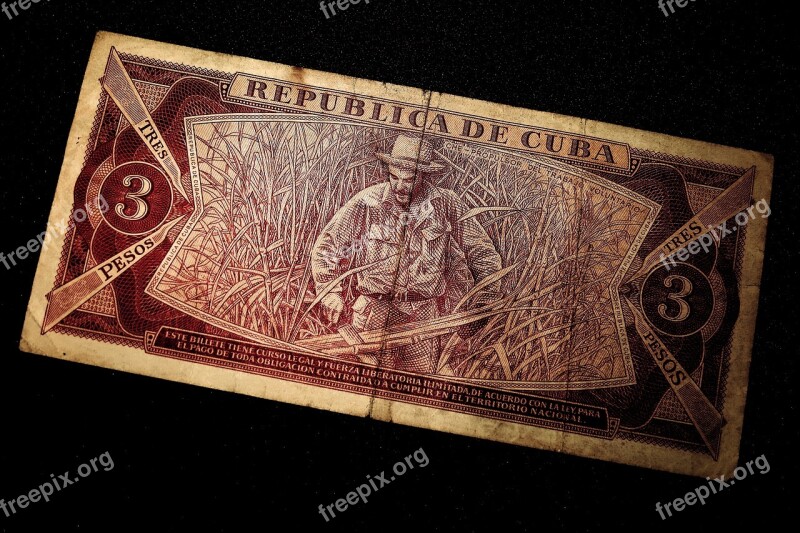 Dollar Bill Che Guevara Money Banknote Tres Pesos