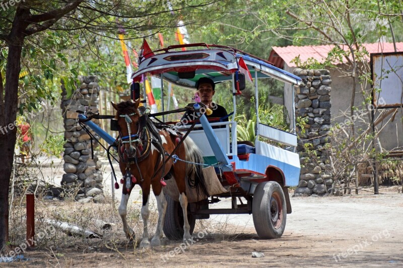 Indonesia Travel Gili Islands Sand Road Coach