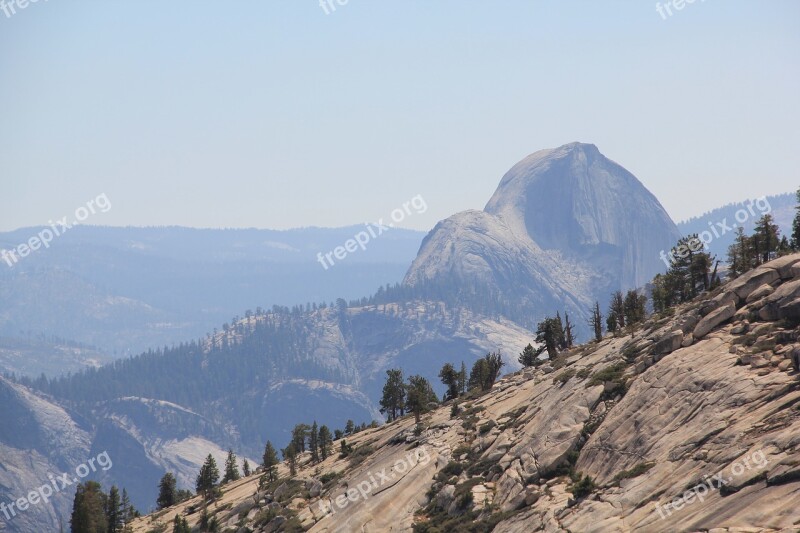 Mountain Range Yosemite Mountain Range Nature