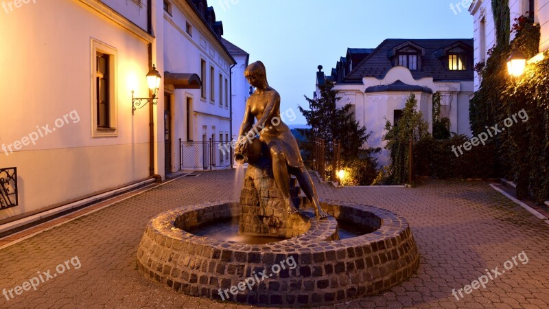 Statue Old Town Square Veszprém Castle Free Photos