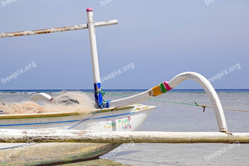 Indonesia Travel Gili Islands Sea Ship