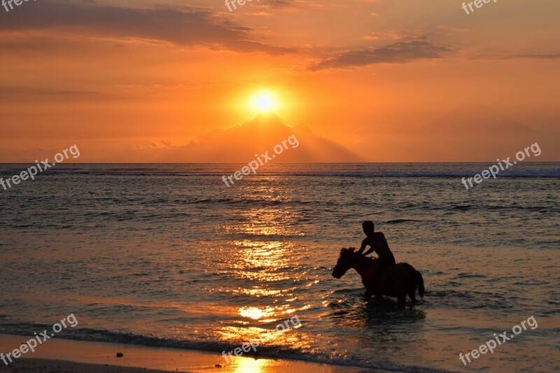 Indonesia Travel Gili Islands Sea Water