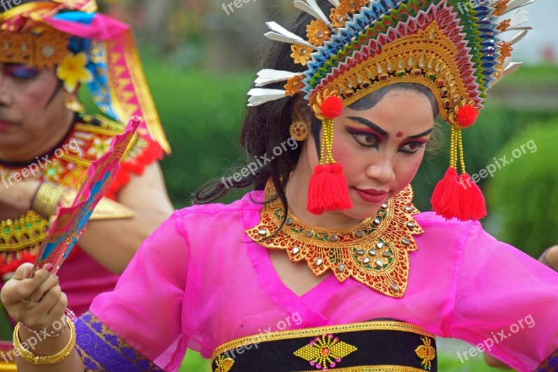 Bali Indonesia Travel Temple Temple Dancer