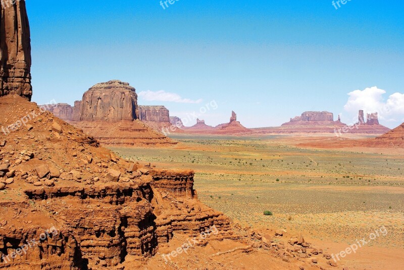 Usa Monument Valley National Park Desert Immensity