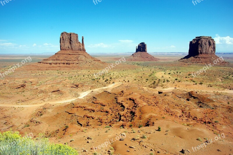 Usa Monument Valley National Park Desert Immensity