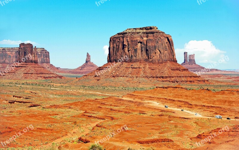 Usa Monument Valley National Park Desert Immensity