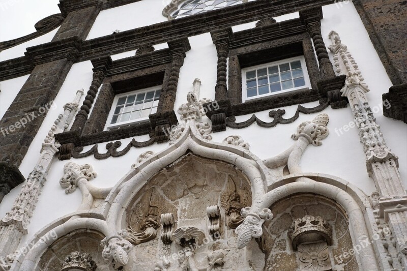 Ponta Delgada Portugal Azores Island Facade