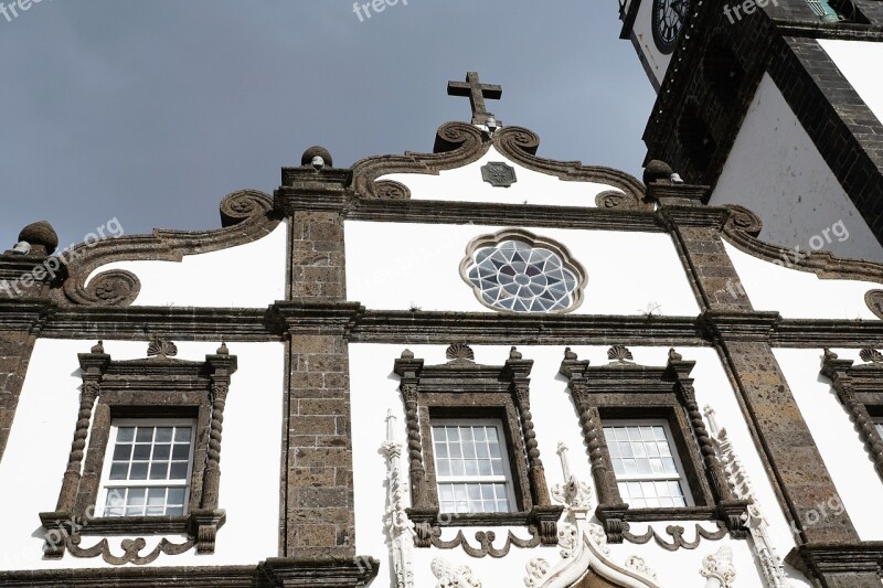 Ponta Delgada Portugal Azores Island Facade