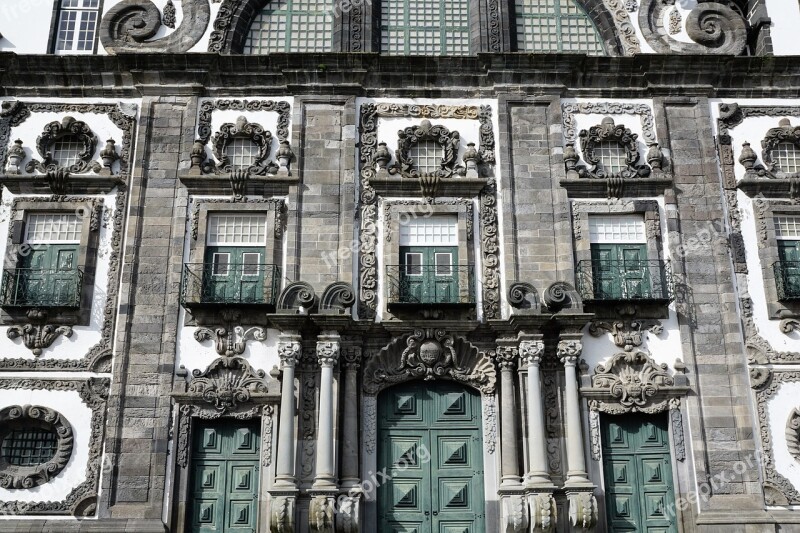 Ponta Delgada Portugal Azores Island Facade