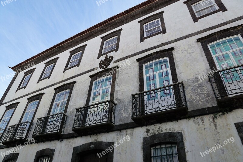 Ponta Delgada Portugal Azores Island Facade