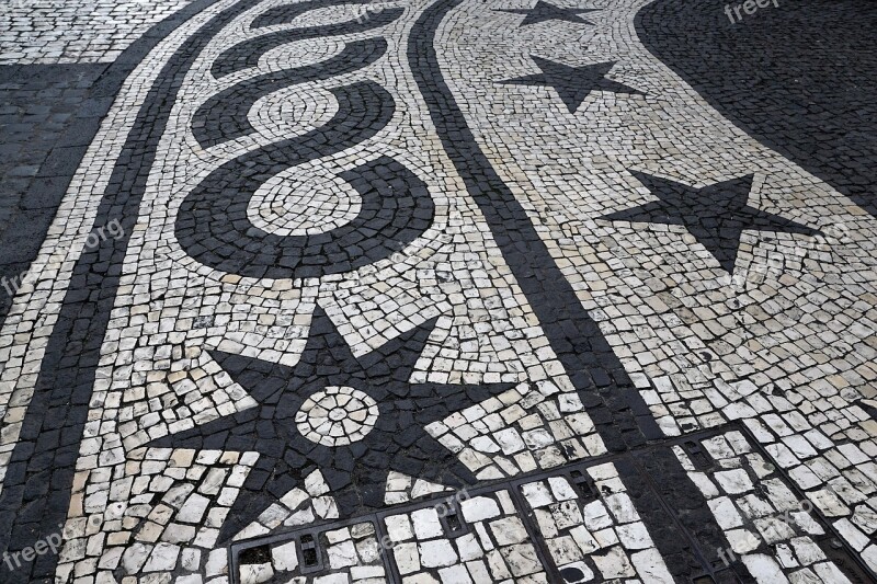 Road Mosaic Away Pattern Ponta Delgada