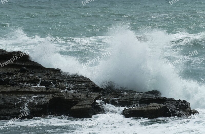 Taiwan Sanxiantai Sea Pacific Ocean