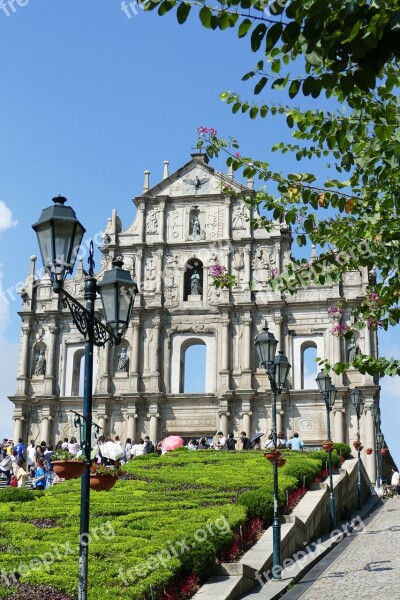 Macau China Church Portugal Colony