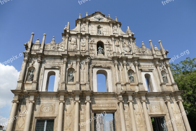 Macau China Church Portugal Colony