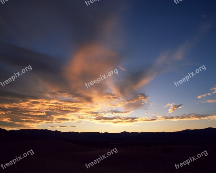 The Scenery Sunset Day Orange Evening Sky