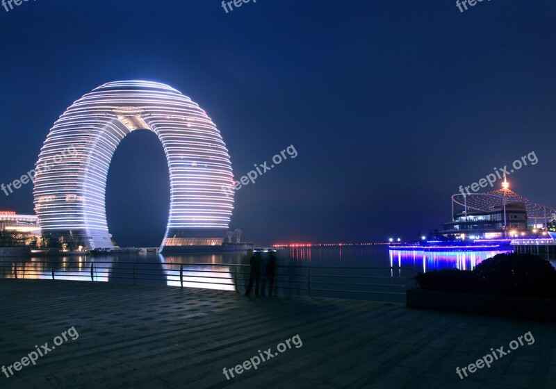 Sheraton Huzhou Night View China Building