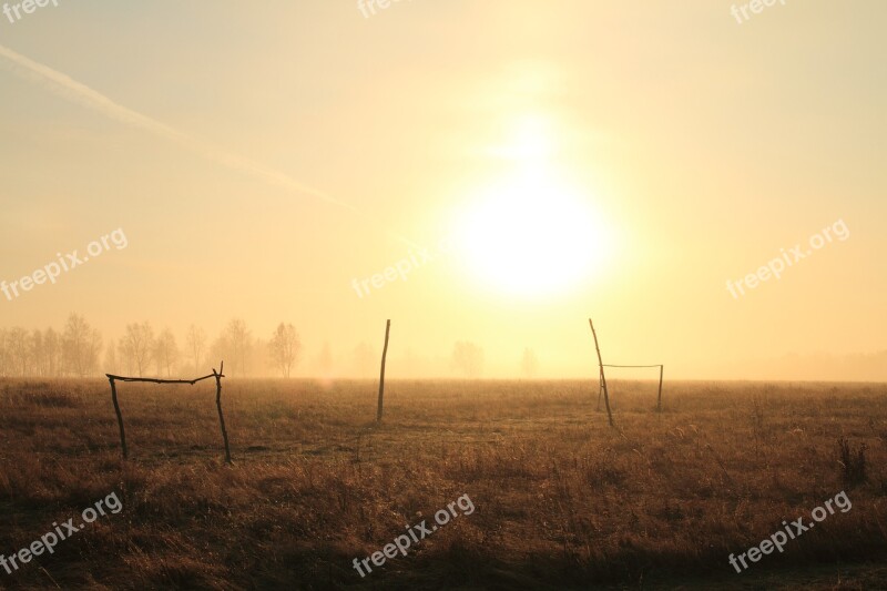 Soccer Field Football Nature Game Meadow