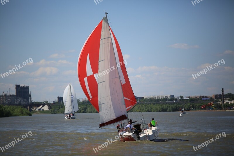 Irtysh River Yacht Russia Summer