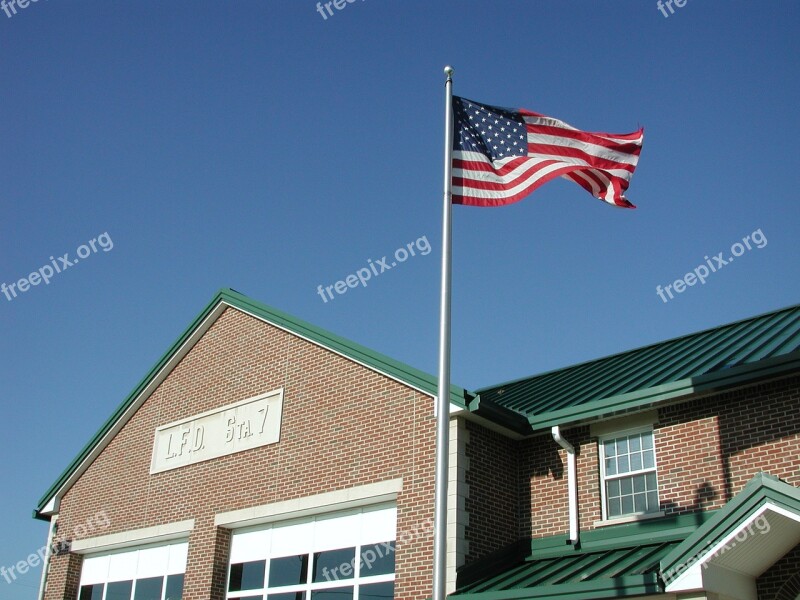 American Flag Usa Blue Patriotic Waving