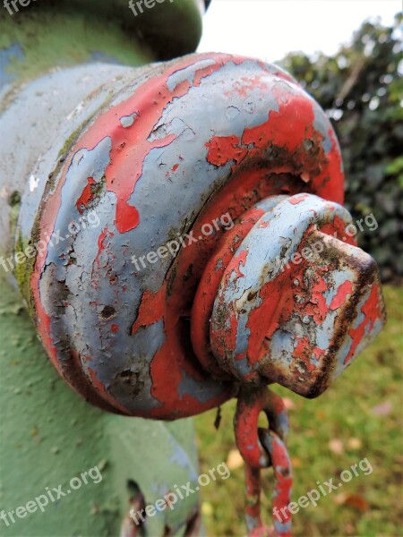 Hydrant Rust Color Paint Red