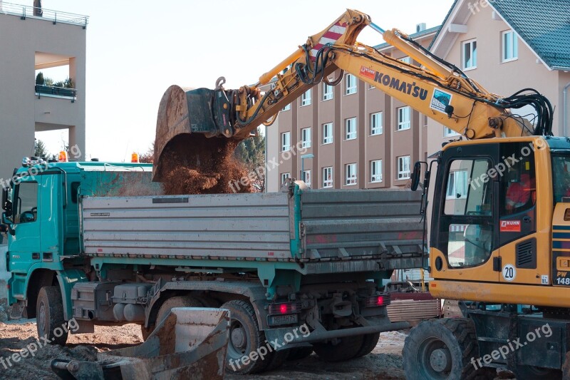 Site Excavators Truck Soil Excavation