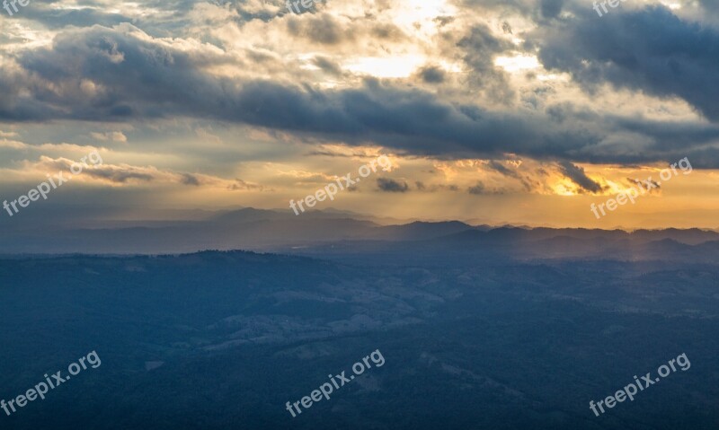 Mountains Fog Nature National Ejaculation The Environment