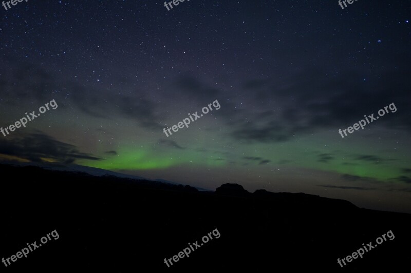 Northern Lights Aurora Borealis Iceland Aurora Free Photos