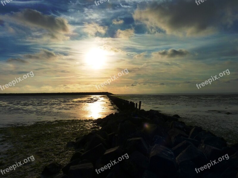 Dyke Sea Water Nature Air