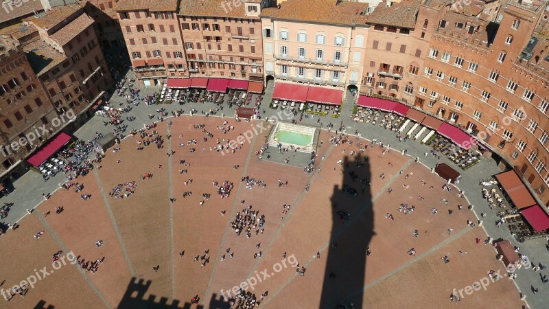 City Piazza Del Campo Hers Italy Free Photos