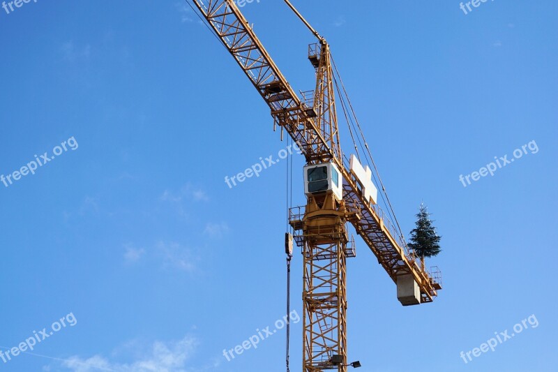 Crane Site Baukran Construction Work Technology