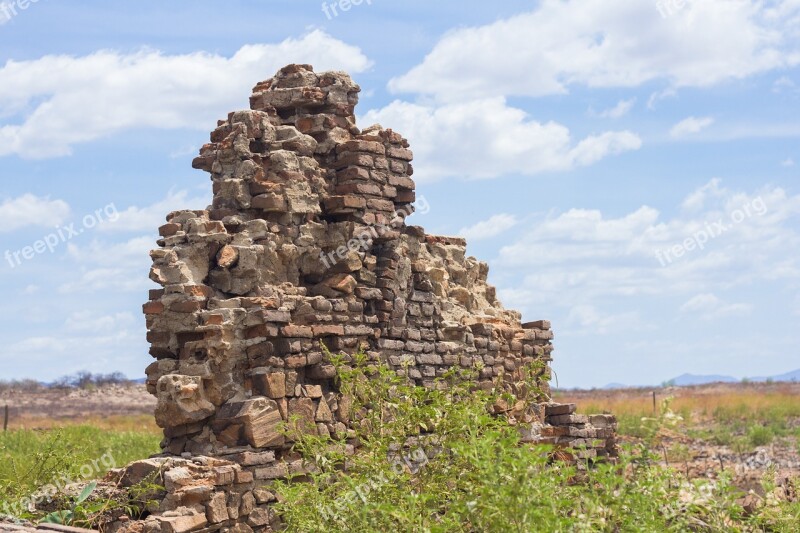 Ruins Wall Old Stone Brick