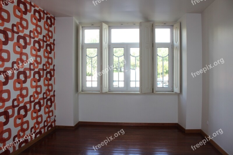 House Apartment Window Openly Blank